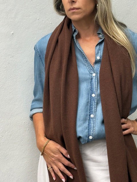 The McCance Wool Scarf - Chocolate - Chillis & More NZ
