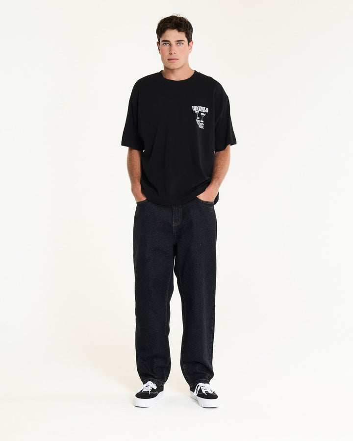 Time To Relax HW T-Shirt - Overdye Black - Chillis & More NZ