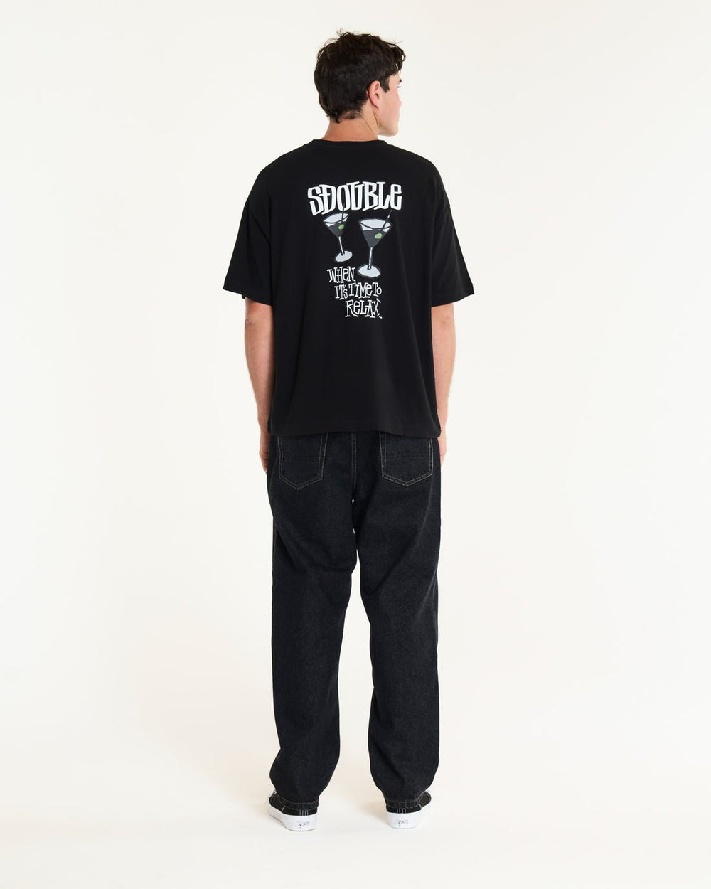 Time To Relax HW T-Shirt - Overdye Black - Chillis & More NZ