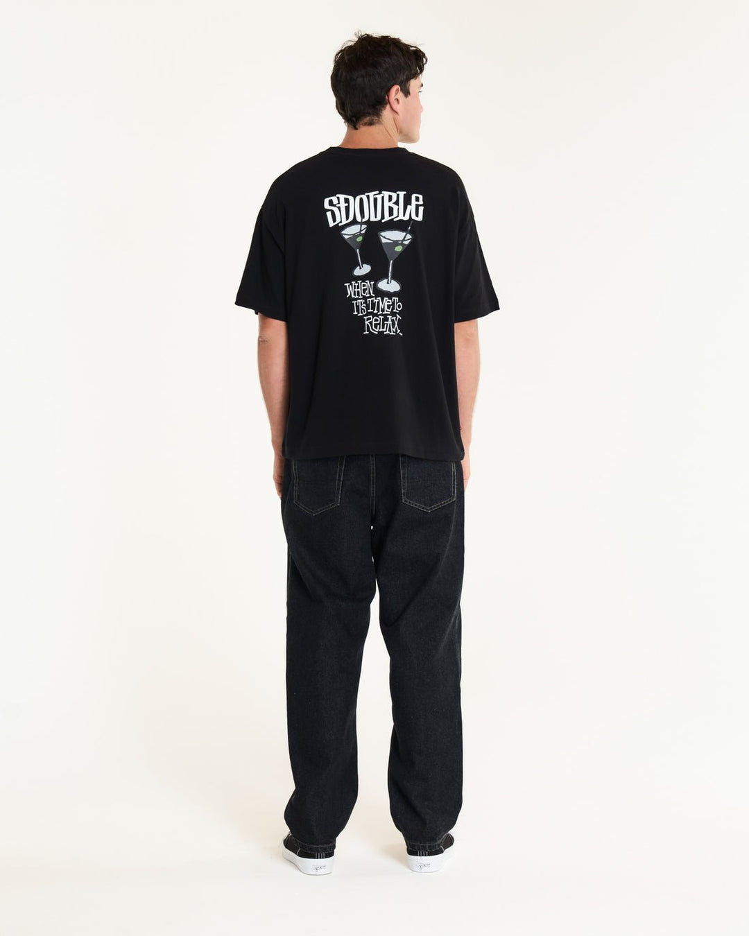 Time To Relax HW T-Shirt - Overdye Black - Chillis & More NZ