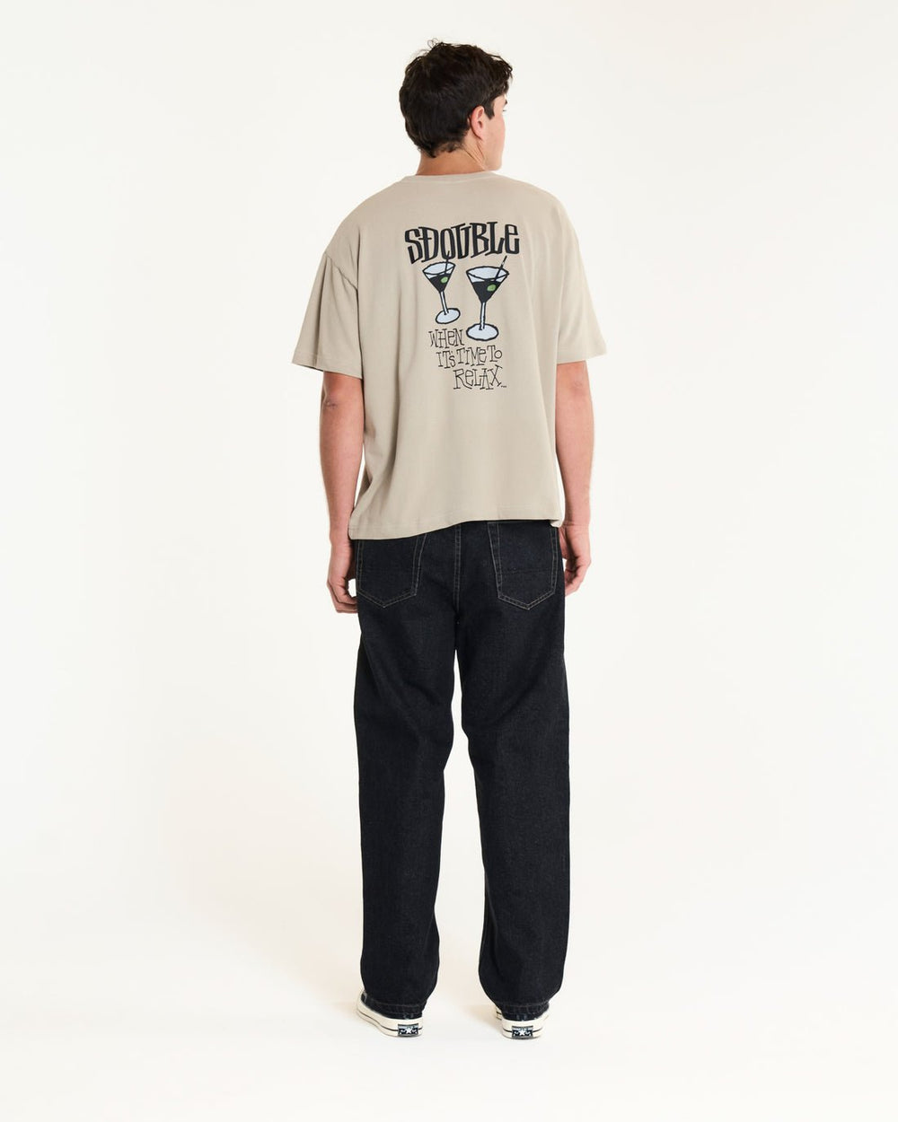 Time To Relax HW T-Shirt - Overdye Silver Lining - Chillis & More NZ