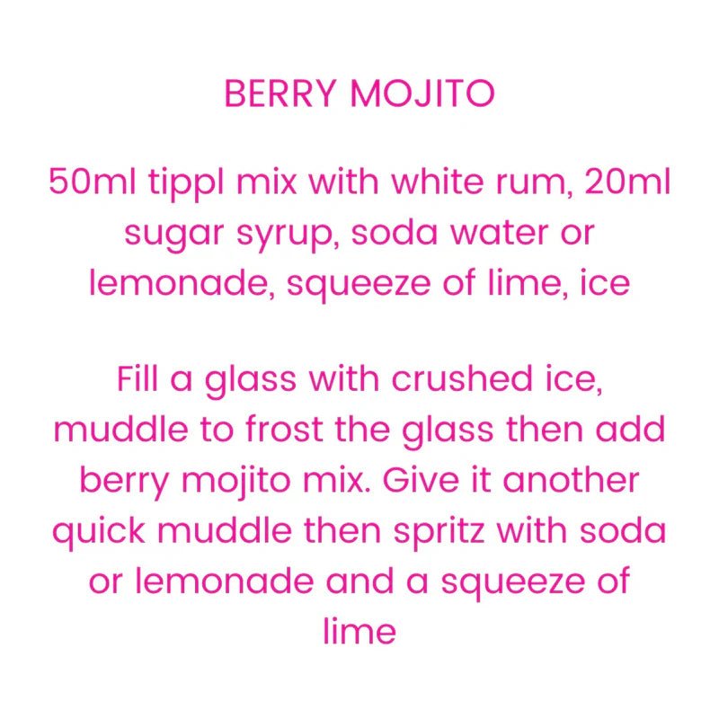Tippl Cocktail Infusion - Berry Mojito - 1000ML - Chillis & More NZ