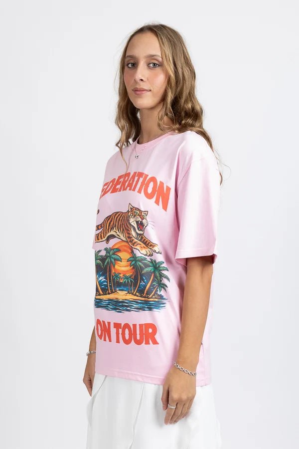 Tour Tee - On Tour - Pink - Chillis & More NZ