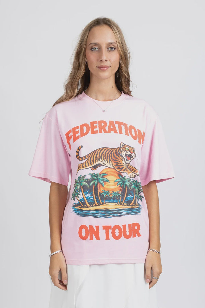 Tour Tee - On Tour - Pink - Chillis & More NZ