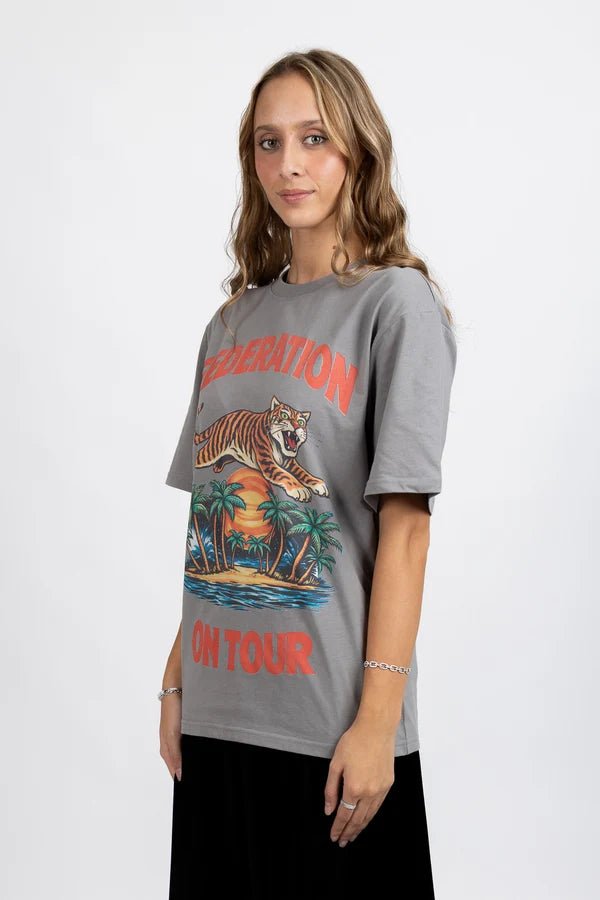 Tour Tee - On Tour - Slate - Chillis & More NZ
