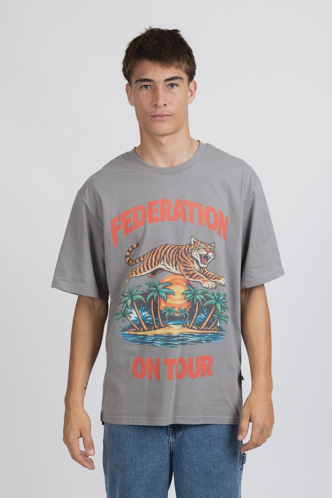 Tour Tee - On Tour - Slate - Chillis & More NZ