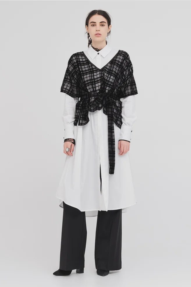 Tracer Tunic - Black Check - Chillis & More NZ