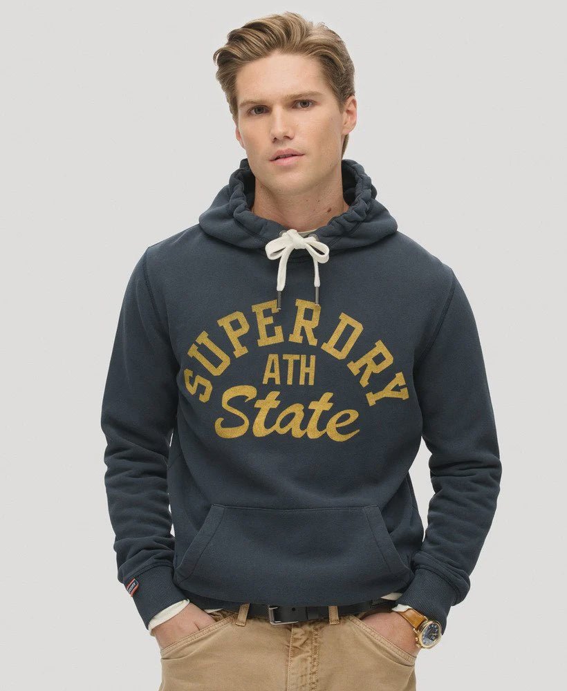 Track & Field Graphic Hoodie - Eclipse Navy - Chillis & More NZ