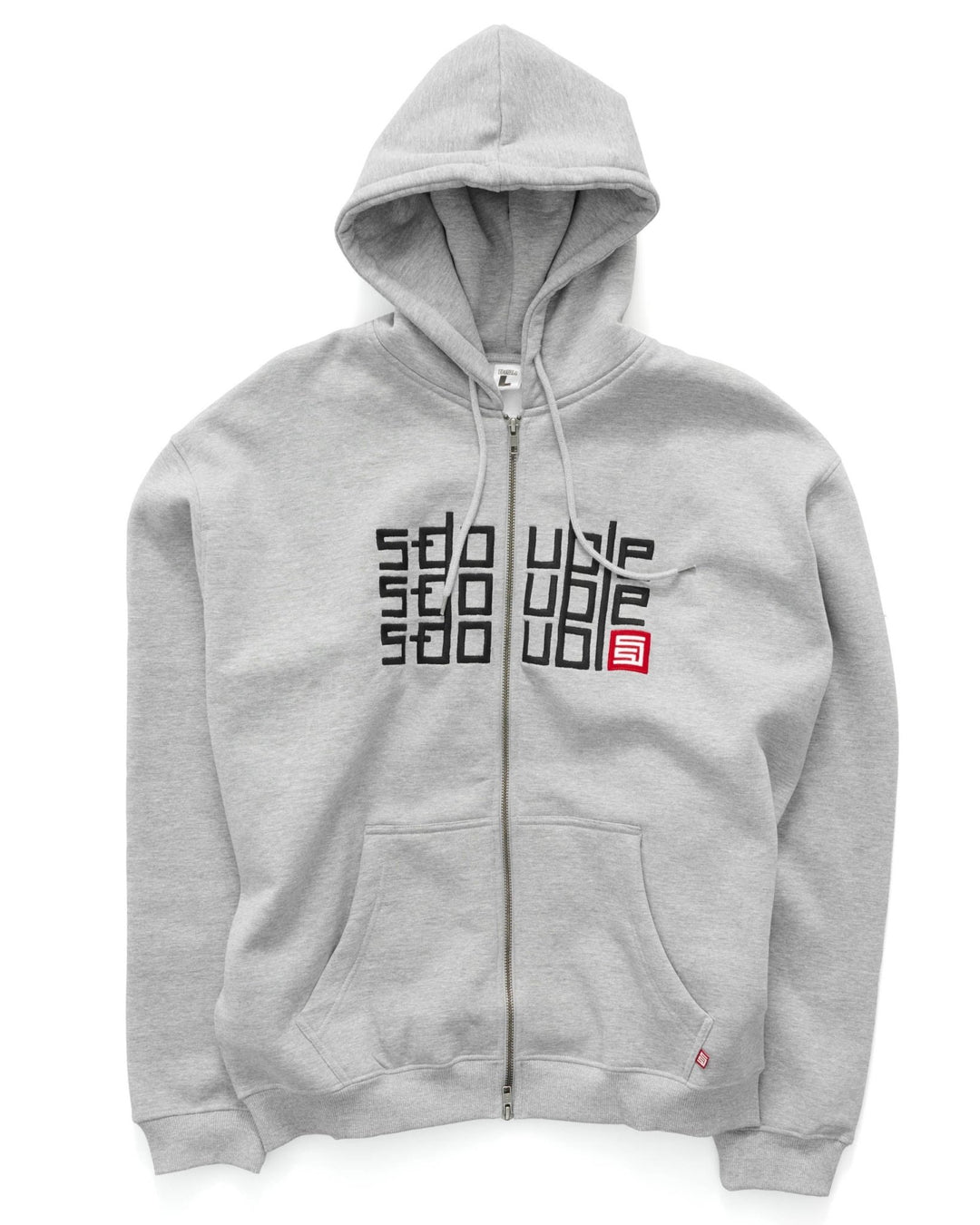 Triple Block Zip Hoodie - Grey Heather - Chillis & More NZ