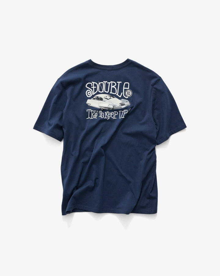 Try To Keep Up T-Shirt - Overdye Navy - Chillis & More NZ
