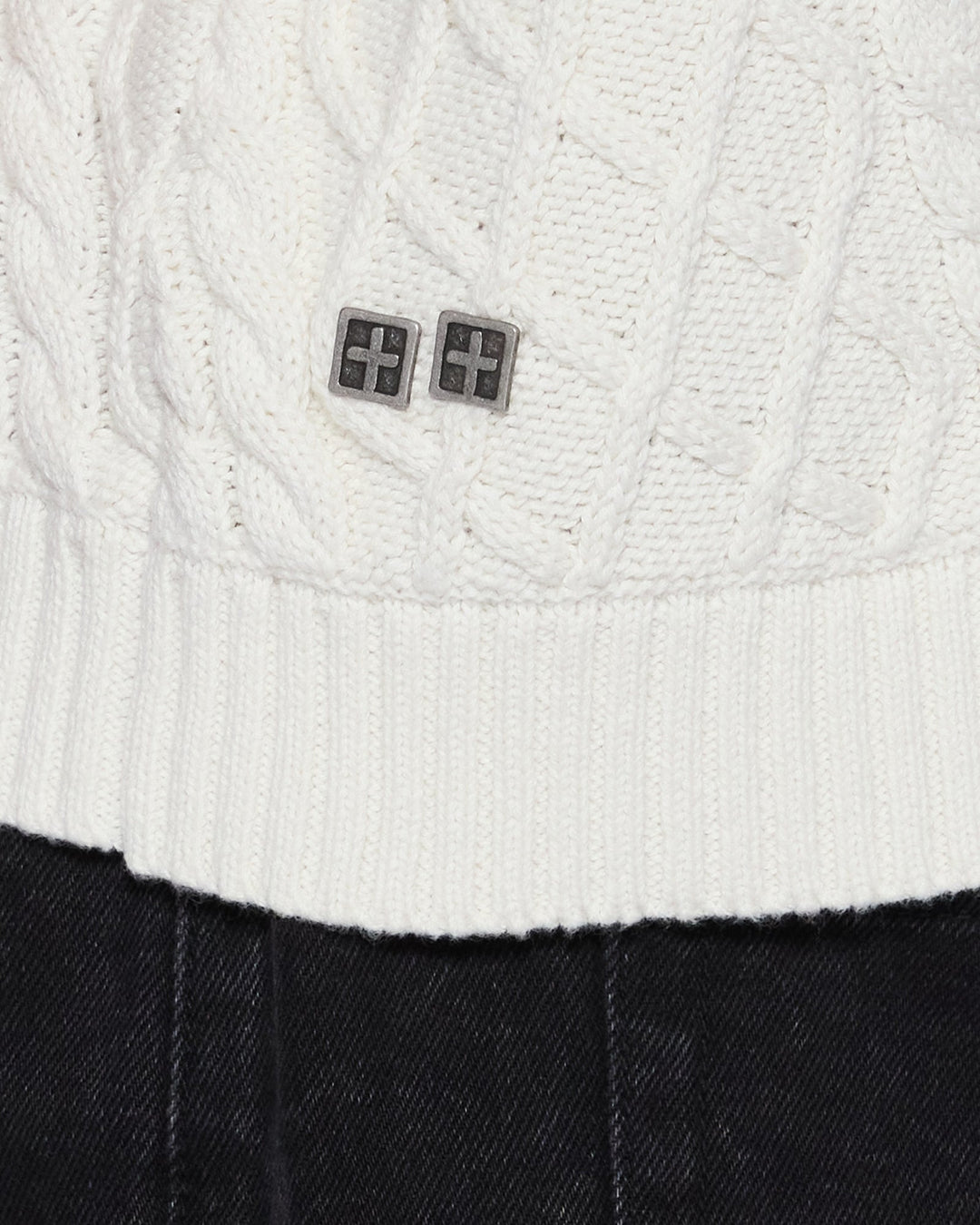 Turncable Knit Vest - Vintage White - Chillis & More NZ
