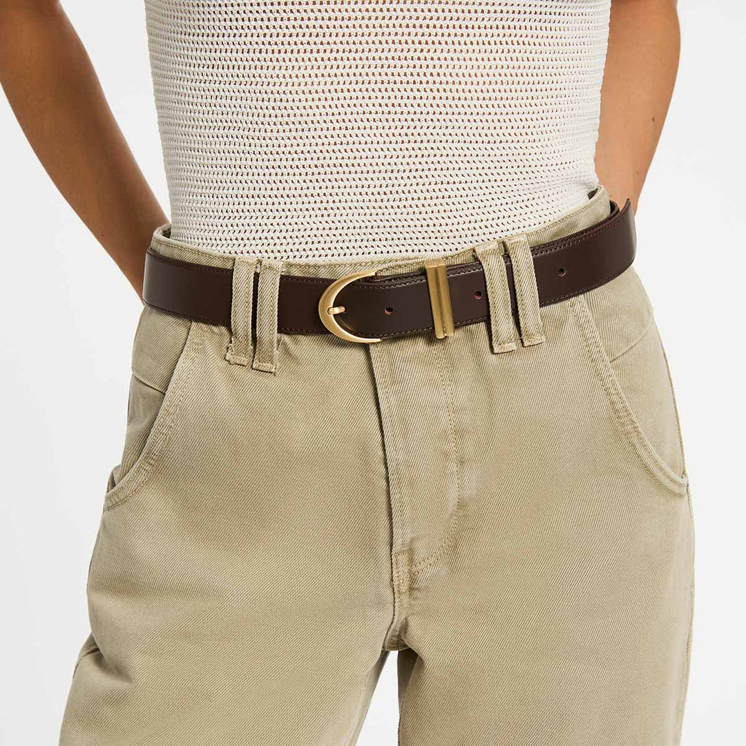 Under Your Spell Belt - Choc Nappa/Gold - Chillis & More NZ