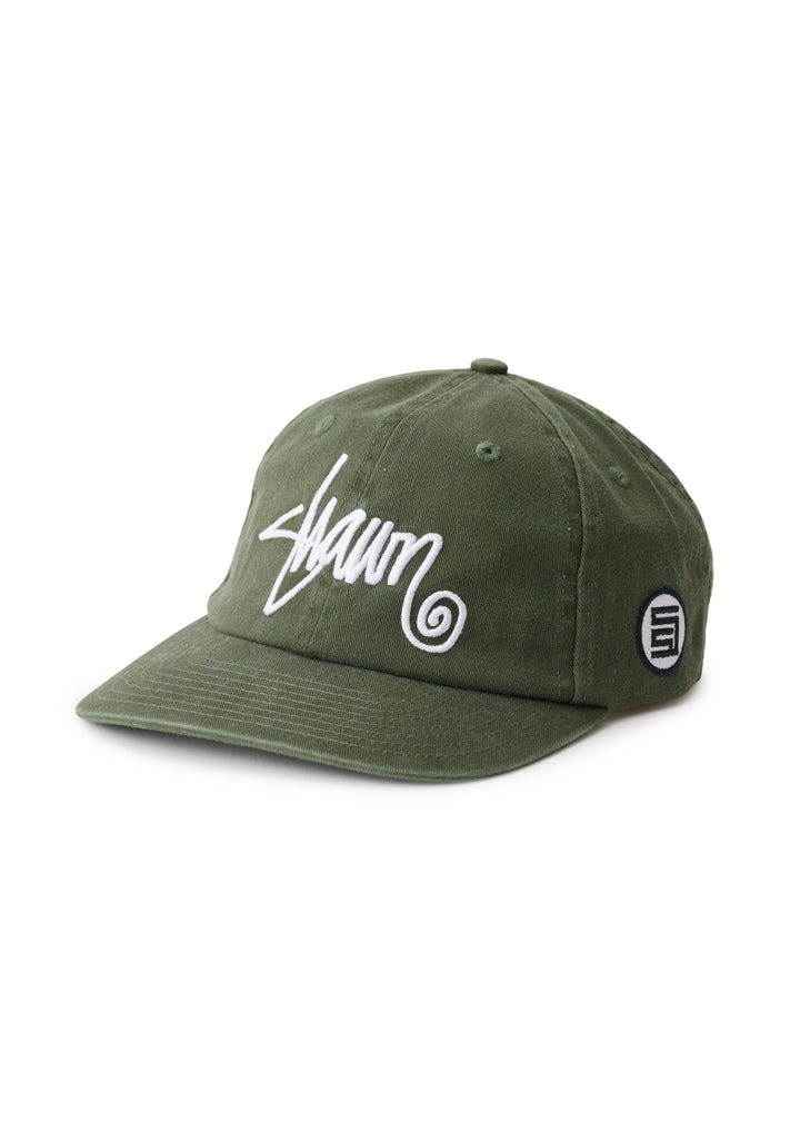 Shawn Script Strapback Cap - Forest