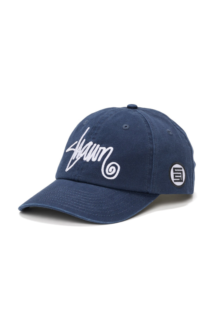 Shawn Script Strapback Cap - Navy