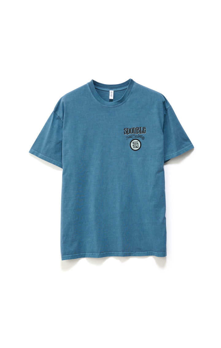 Combo Platter Tee - Wash Marine Blue