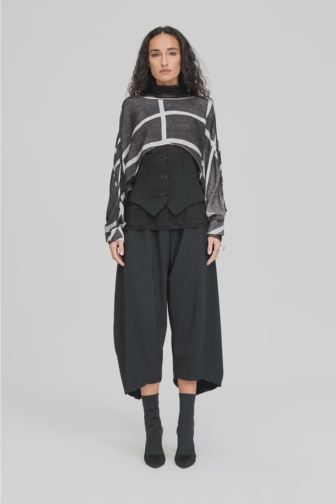 Uphold Top - Grid Print - Chillis & More NZ