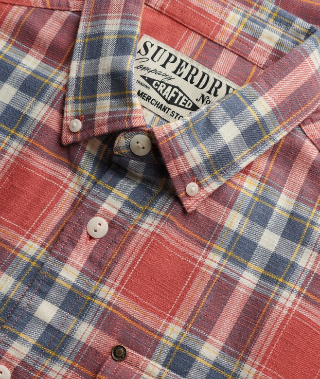 Merchant Lite Check Shirt - Washed Rose Check