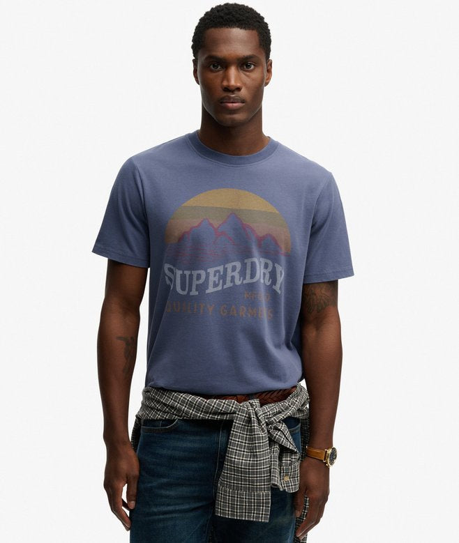 Outdoors Mountain Relaxed T-Shirt - Relaxed Navy