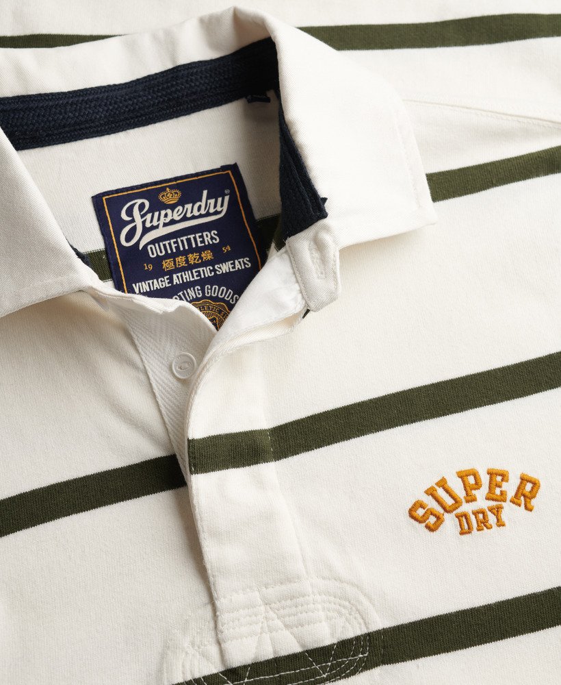Vintage Athletic Stripe Rugby Top - Athletic White Stripe
