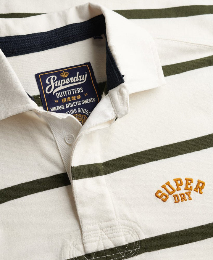 Vintage Athletic Stripe Rugby Top - Athletic White Stripe