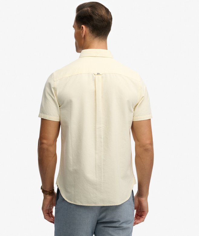 Preppy Oxford S/S Shirt - Pastel Yellow Chambray