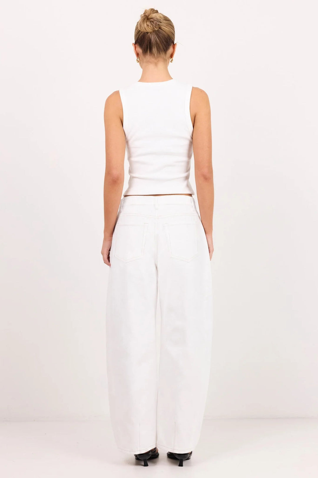 Varsity Ivory Forward Seam Barrel Jeans - Chillis & More NZ