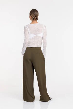 Venice Pant - Khaki Green - Chillis & More NZ