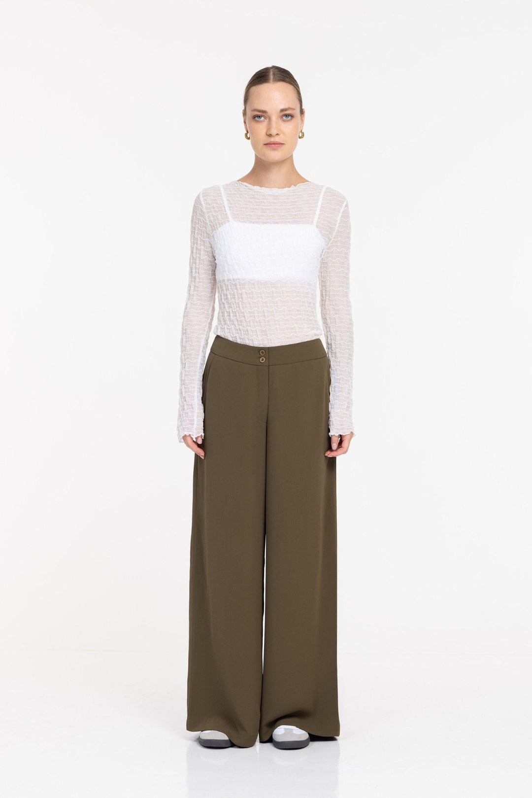 Venice Pant - Khaki Green - Chillis & More NZ