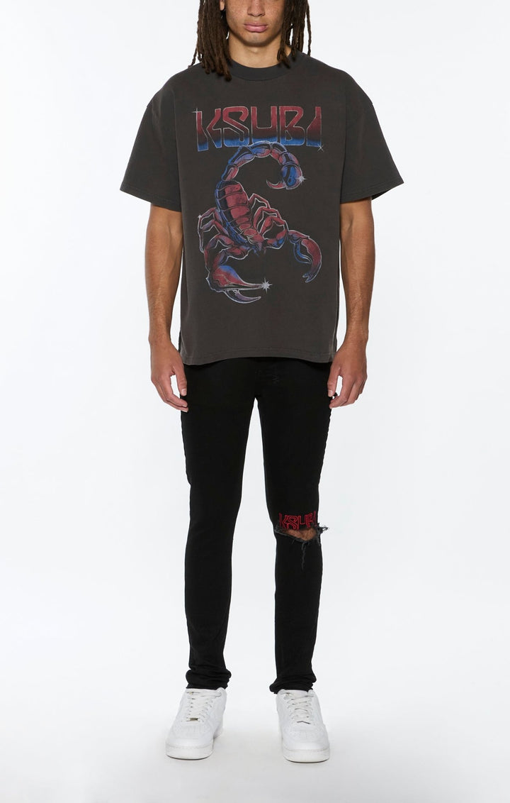 Venom Ekcess SS Tee - Faded Black - Chillis & More NZ