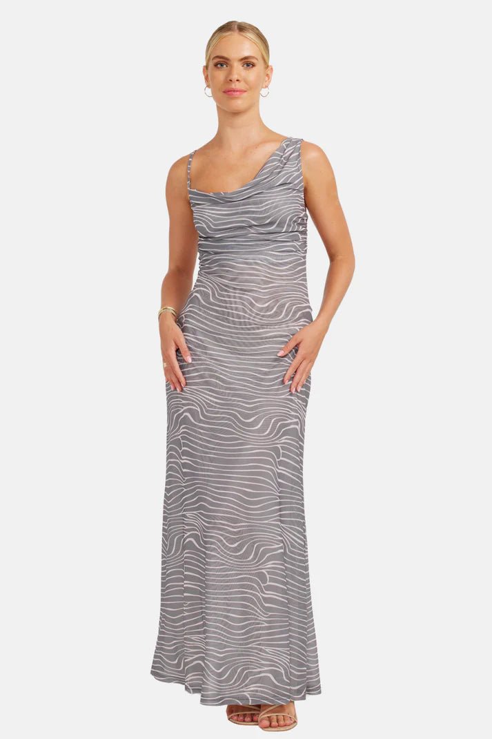 Vera Maxi Dresss - Retro Zebra - Chillis & More NZ