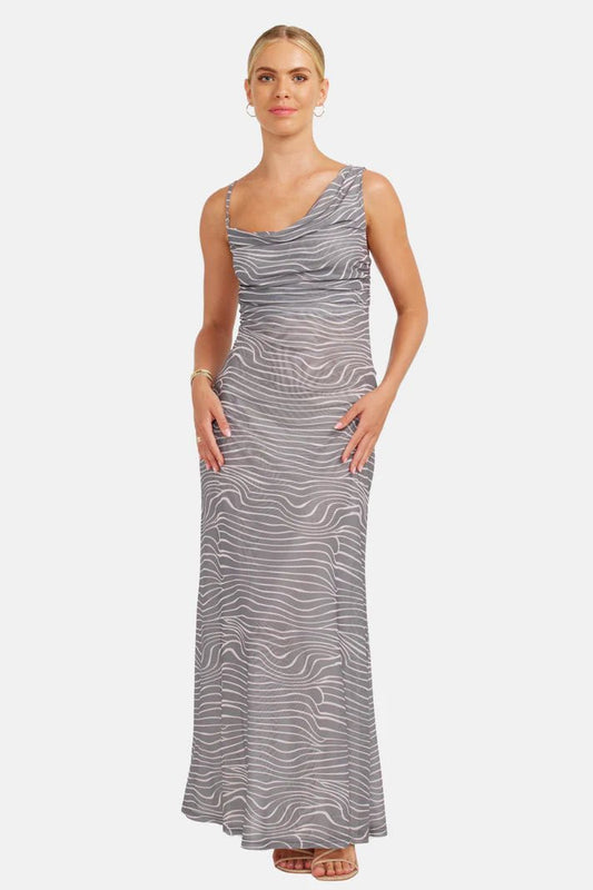 Vera Maxi Dresss - Retro Zebra - Chillis & More NZ