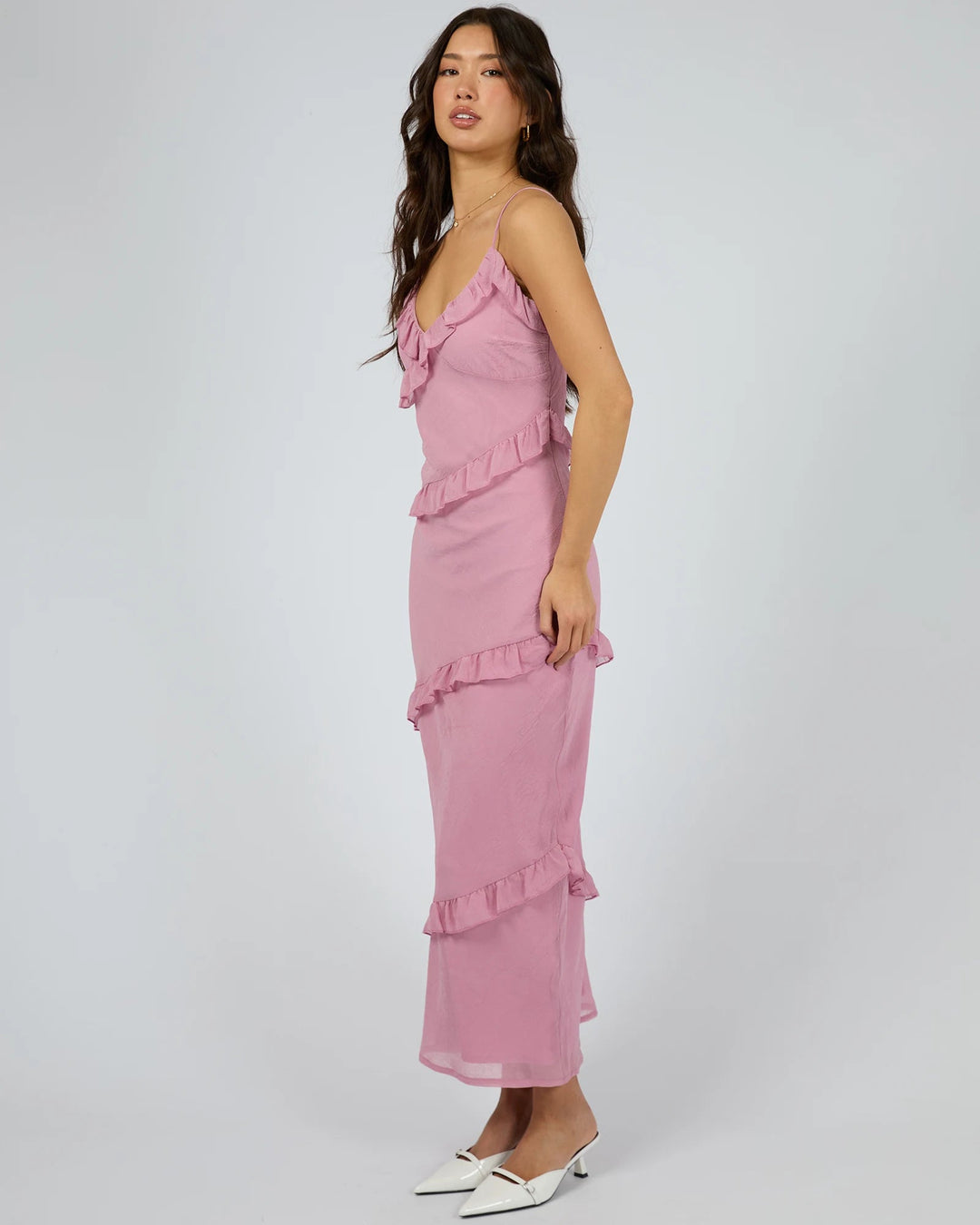 Veronica Maxi Dress - Pink - Chillis & More NZ