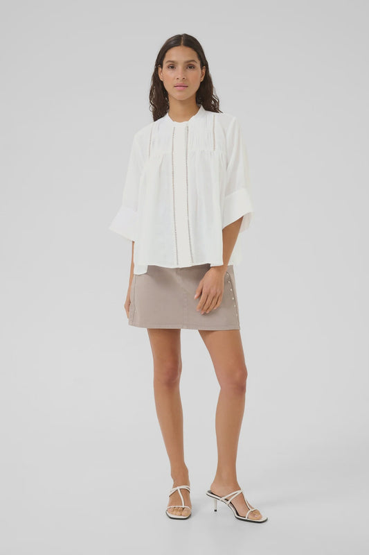 Vilde Blouse - Bright White - Chillis & More NZ