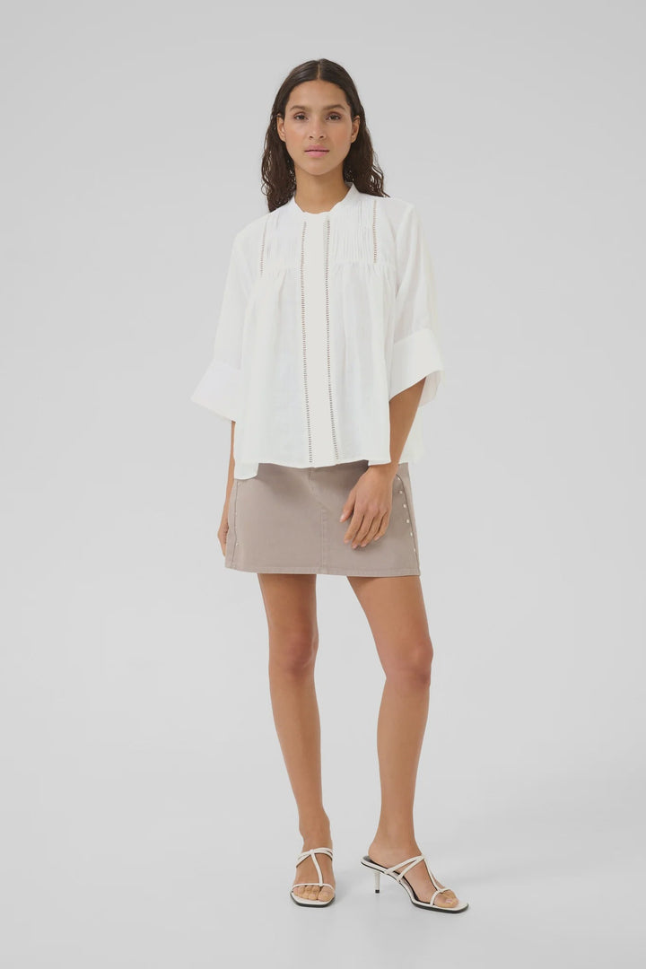 Vilde Blouse - Bright White - Chillis & More NZ