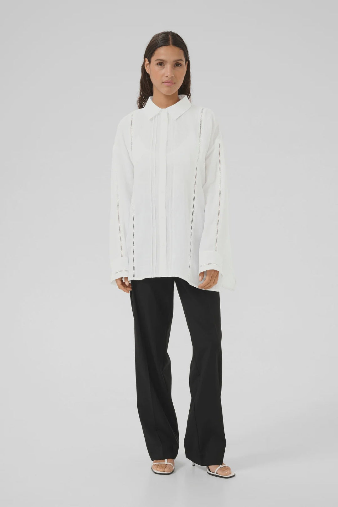 Vilde Shirt - Bright White - Chillis & More NZ