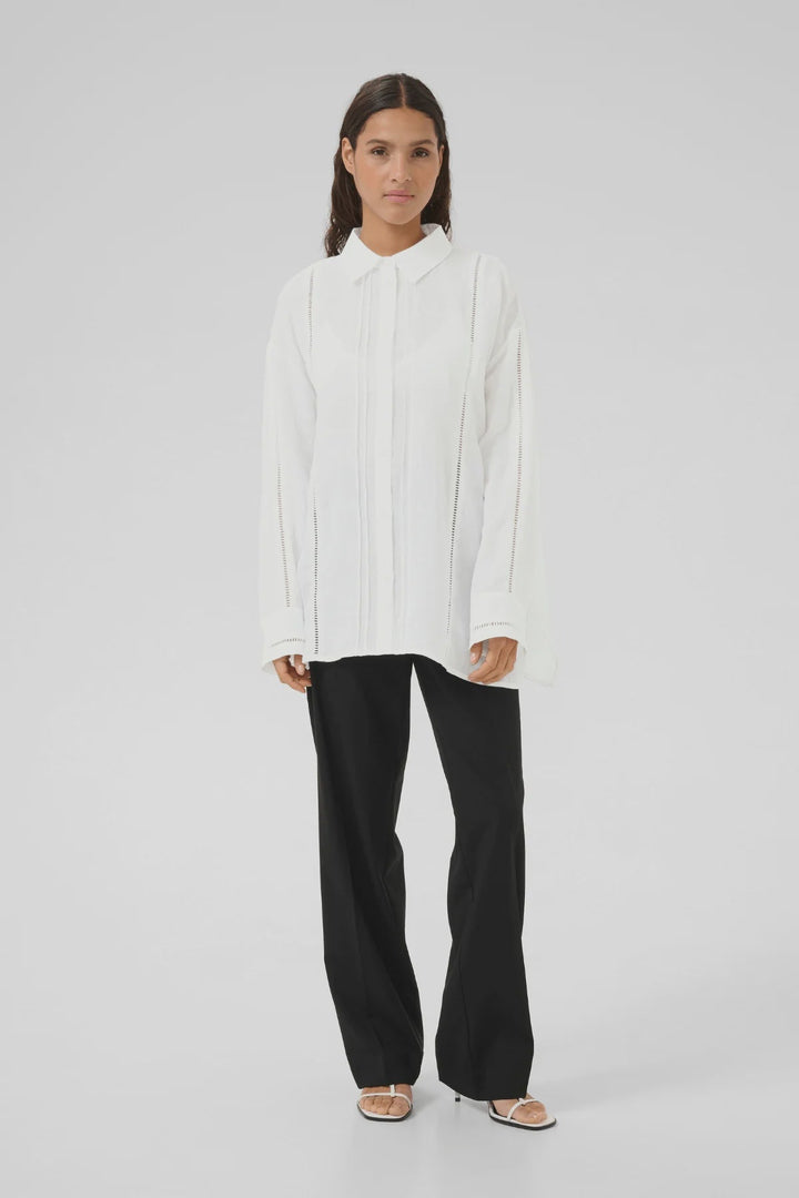 Vilde Shirt - Bright White - Chillis & More NZ