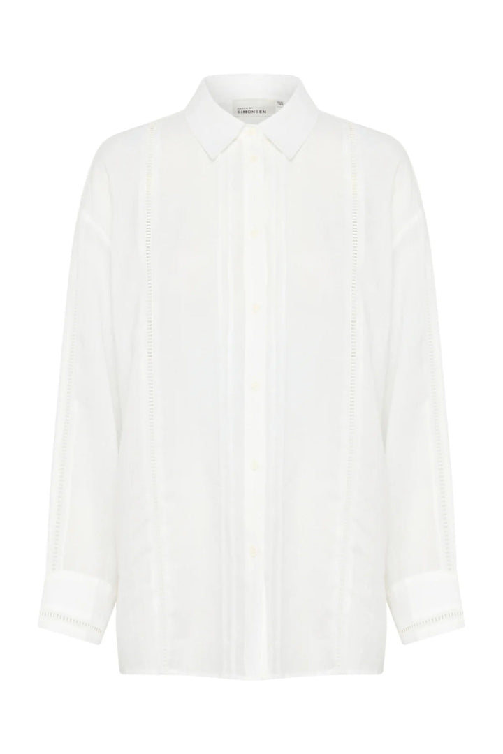 Vilde Shirt - Bright White - Chillis & More NZ