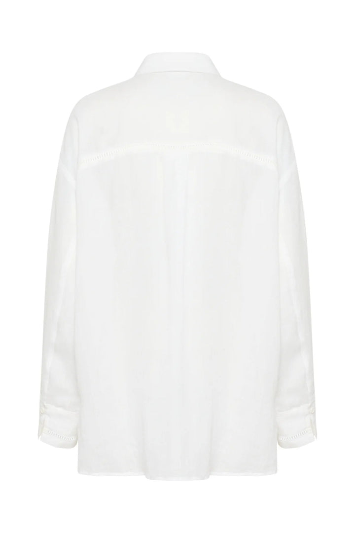 Vilde Shirt - Bright White - Chillis & More NZ