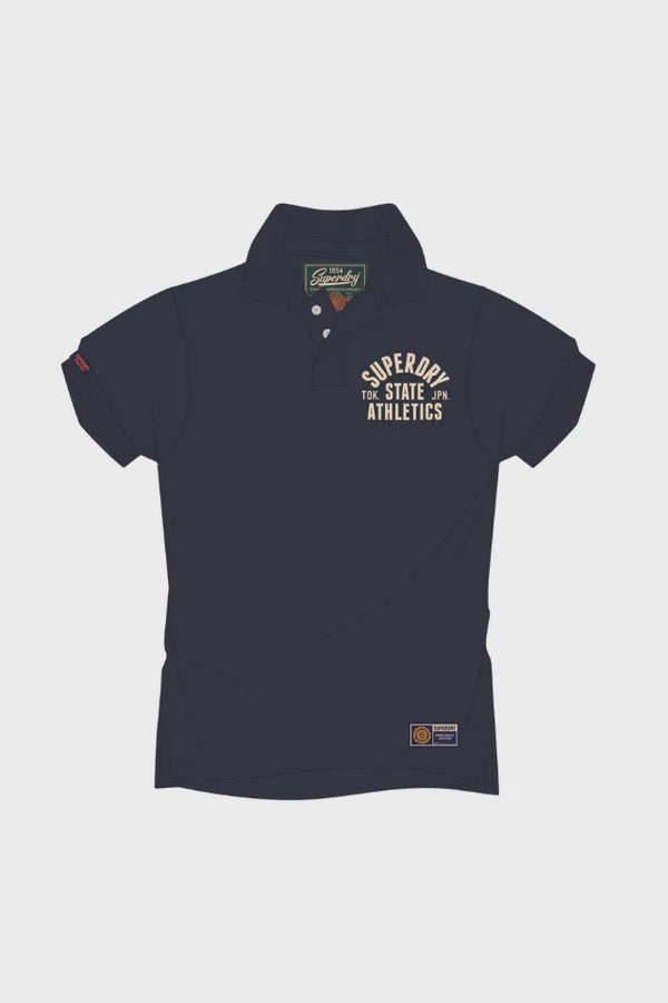 Vintage Athletic Polo - Eclipse Navy - Chillis & More NZ