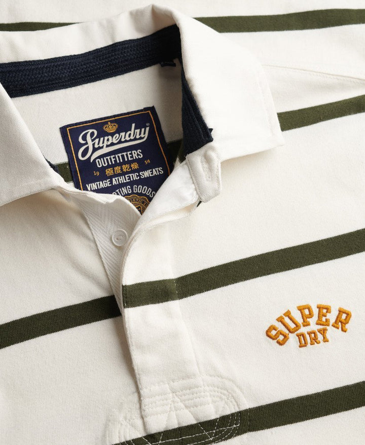 Vintage Athletic Stripe Rugby Top - Athletic White Stripe - Chillis & More NZ
