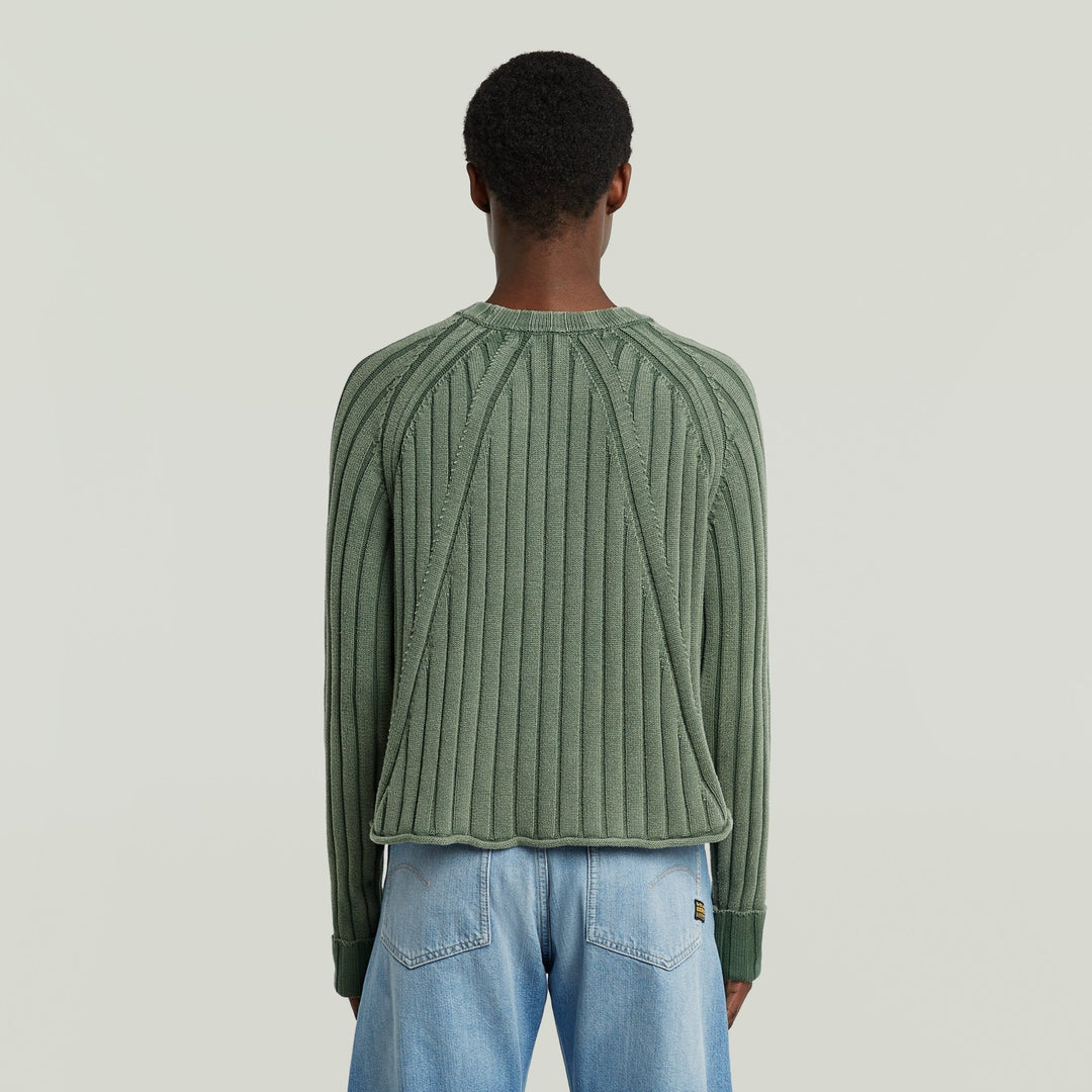 Washed Loose R Knit - Granite Green - Chillis & More NZ