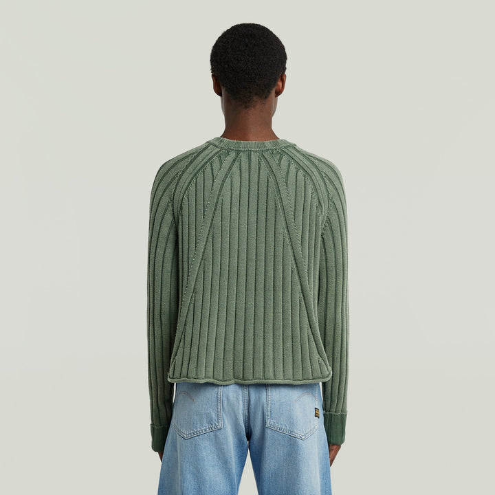 Washed Loose R Knit - Granite Green - Chillis & More NZ