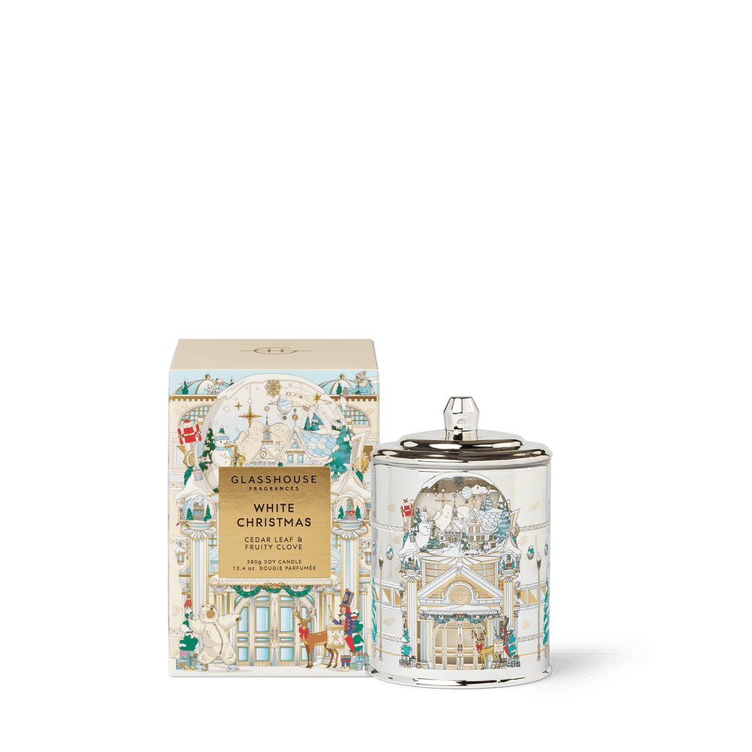 White Christmas 380g Candle X25 - Chillis & More NZ