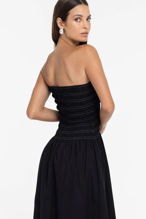 Wildflower Whisper Dress - Black - Chillis & More NZ