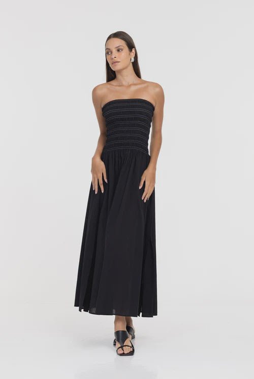 Wildflower Whisper Dress - Black - Chillis & More NZ