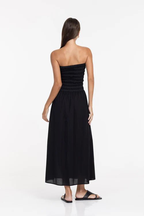 Wildflower Whisper Dress - Black - Chillis & More NZ