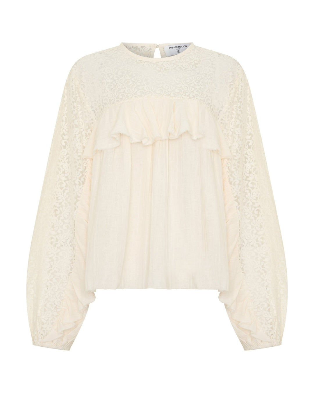 Willow Haven Longsleeve Blouse in Ivory - Chillis & More NZ