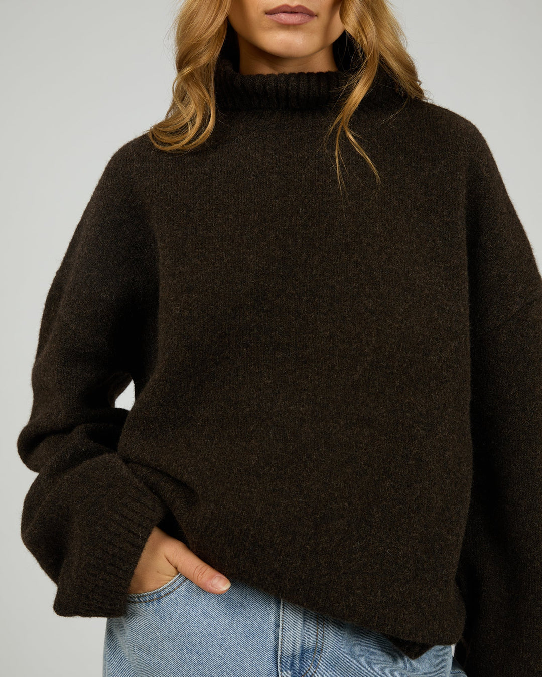 Willow Knit Jumper - Chocolate - Chillis & More NZ