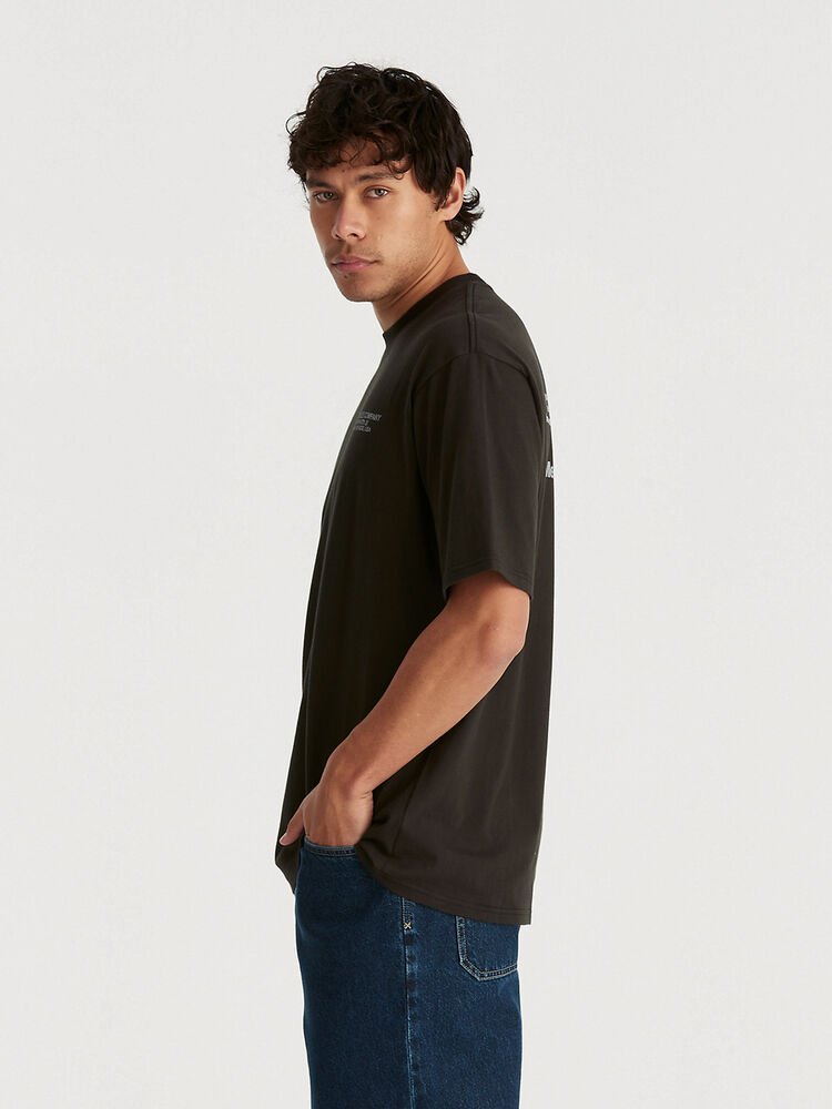 Work Clothes Baggy Tee - Worn Black - Chillis & More NZ