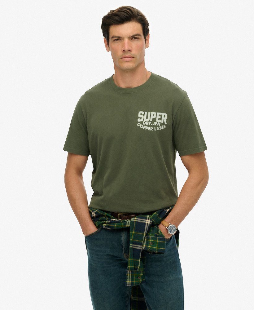 Work Logo Loose Tee - Ivy Green - Chillis & More NZ